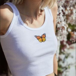 brandy melville butterfly tank